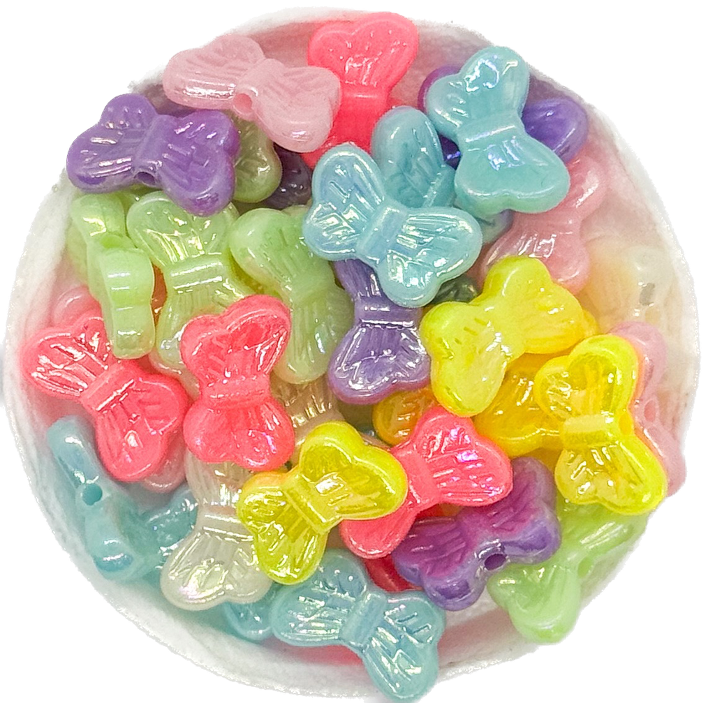 Plástico infantil pastel brillo mariposa #1 x 10 gr.