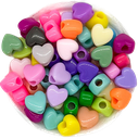 Plástico color corazón 8mm x 10gr