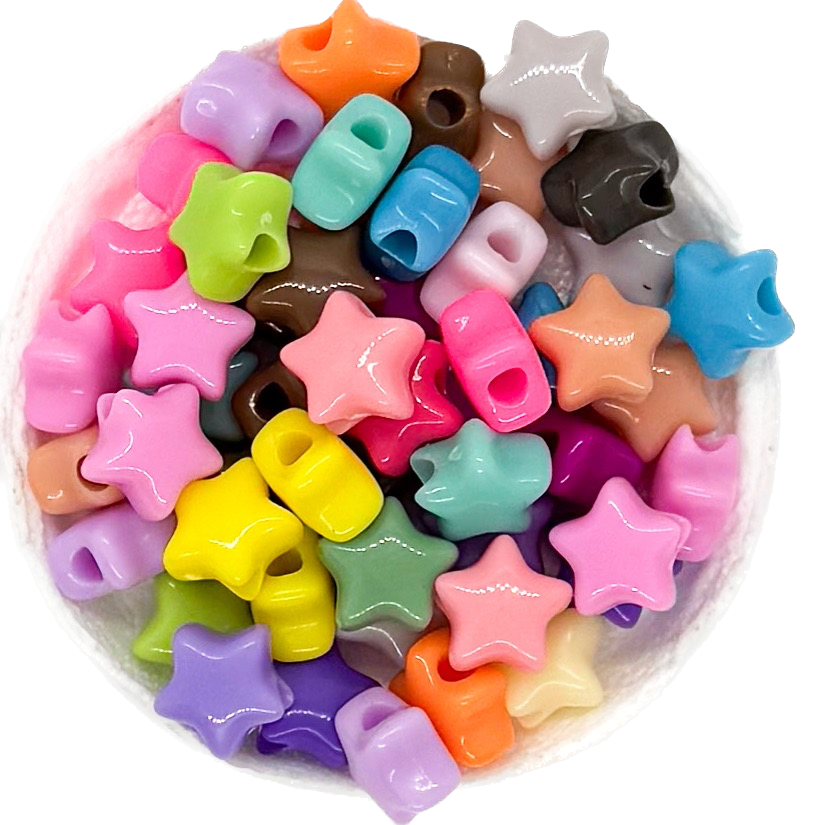 Plástico color estrella 8mm x 10gr