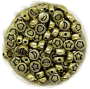 Plástico figuras plano 7mm dorado x 10gr