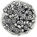Plástico figuras surtidas plano 7mm plateado x 10gr