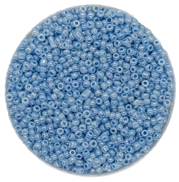 Mostacilla celeste perlado #123 x 25gr