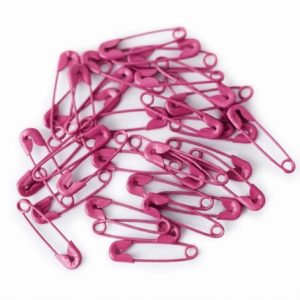 Alfiler de gancho fucsia 30mm x 10 un