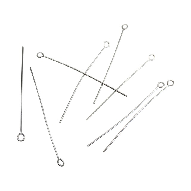 Alfiler con rulo plateado 3 cm x 50gr 