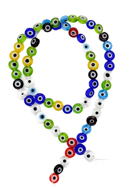 Ojos turcos vidrio plano 6mm multicolor