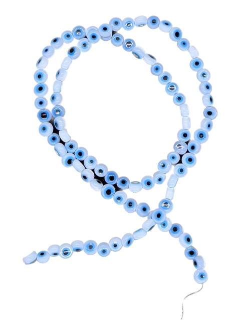 Ojos turcos vidrio plano 4mm blanco