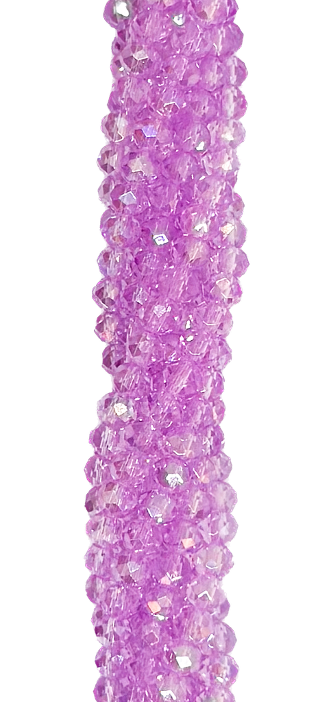 Cristal de roca 4 mm lila transparente