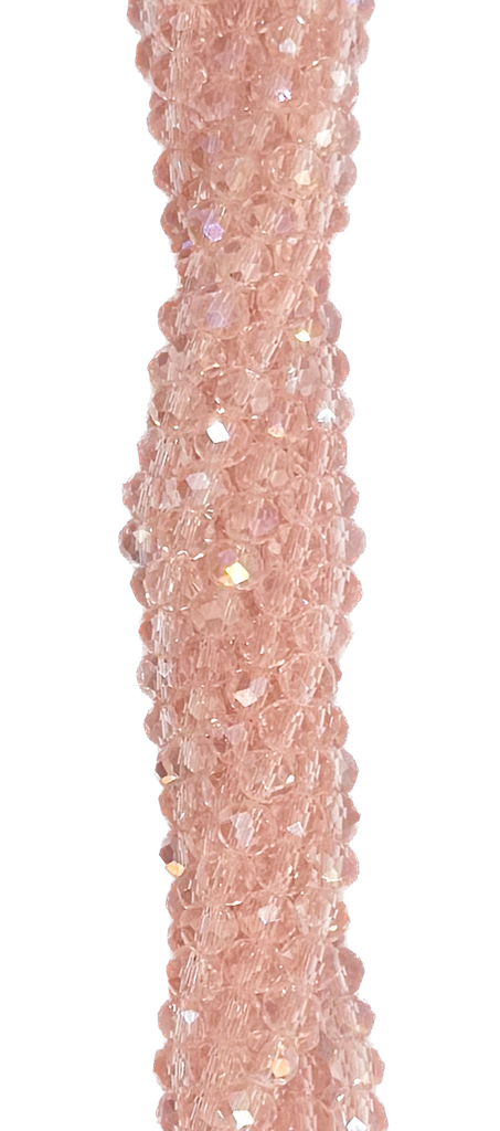 Cristal de roca 4mm rosa bebe transparente tornasol (GC)