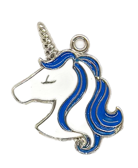 Dije esmaltado niquel unicornio x 1un. 