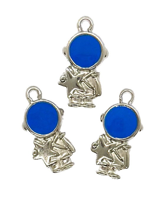 Dije esmaltado niquel astronauta x 1un.  