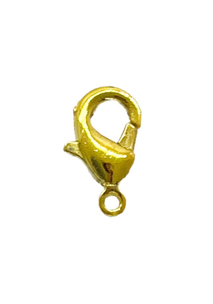 Mosquetón hierro 12mm dorado