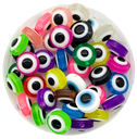 Ojos turcos planos mix color 10mm x 20 un.