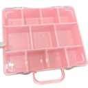 Maletín organizador 11 divisiones rosa