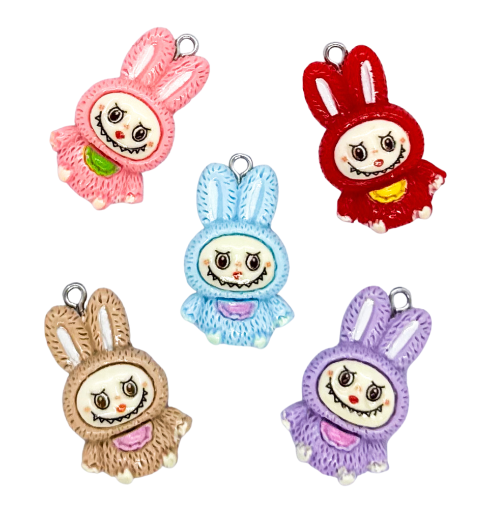 Dije infantil c/pitón Labubu orejas x 1 un 