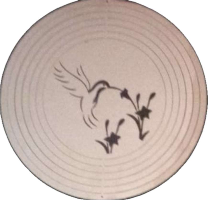 Mandala viento acero inoxidable colibrí 9cm