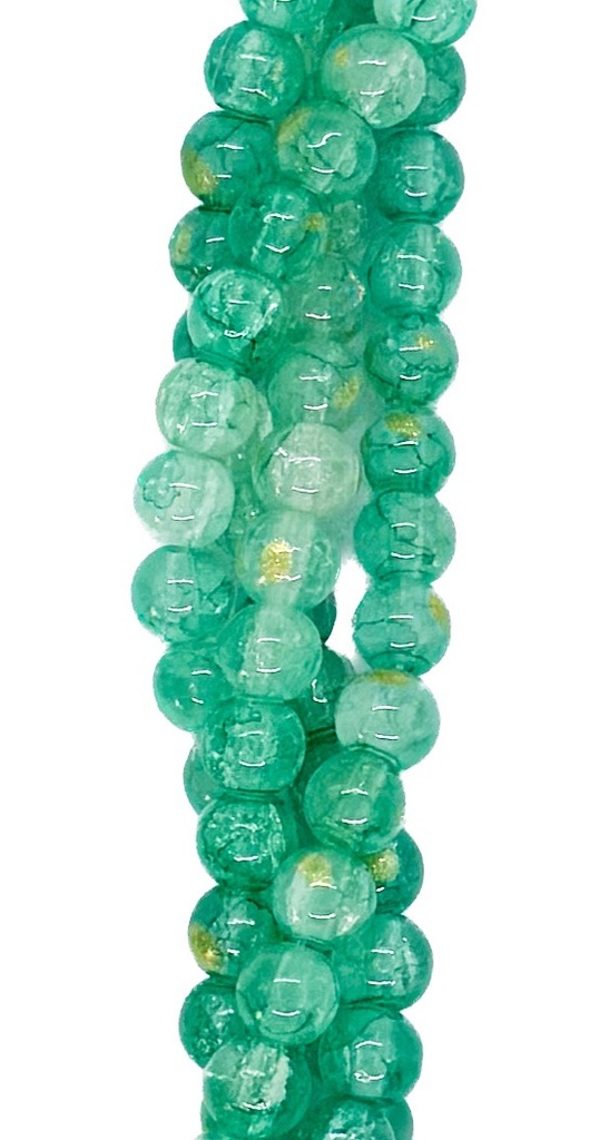 Vidrio marmolado bolita 6mm x tira #9