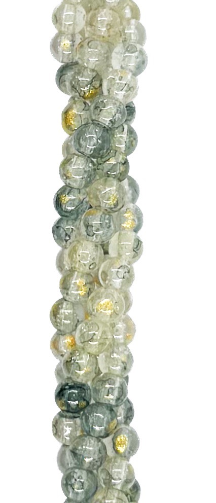 Vidrio marmolado bolita 4mm x tira #2