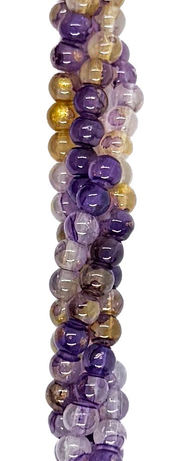 Vidrio marmolado bolita 4mm x tira #3