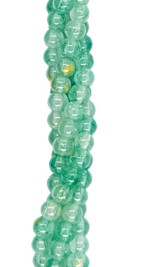 Vidrio marmolado bolita 4mm x tira #9
