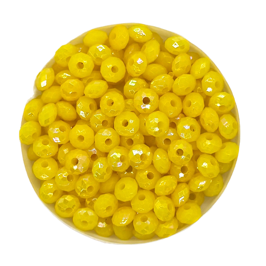 Dona acrílica facetada 6mm x 10gr. #025