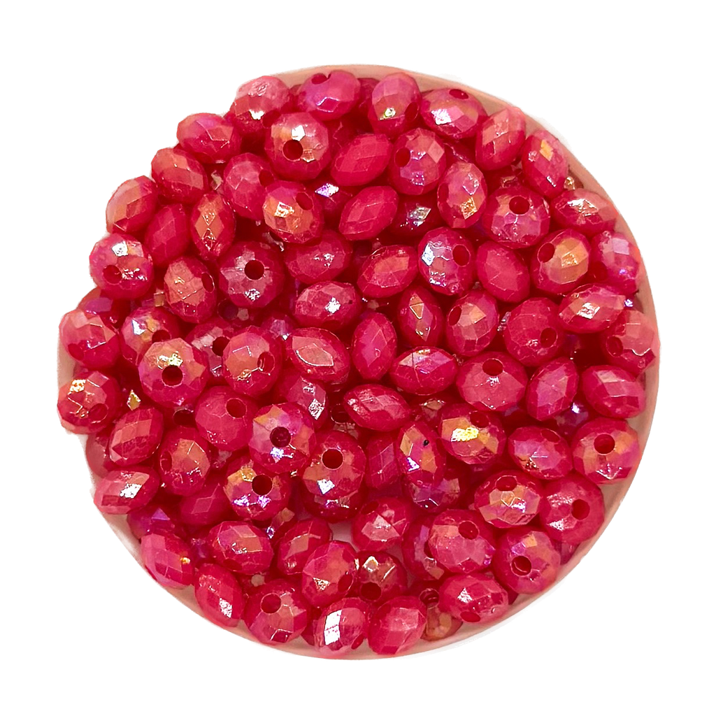 Dona acrílica facetada 6mm x 10gr. #027