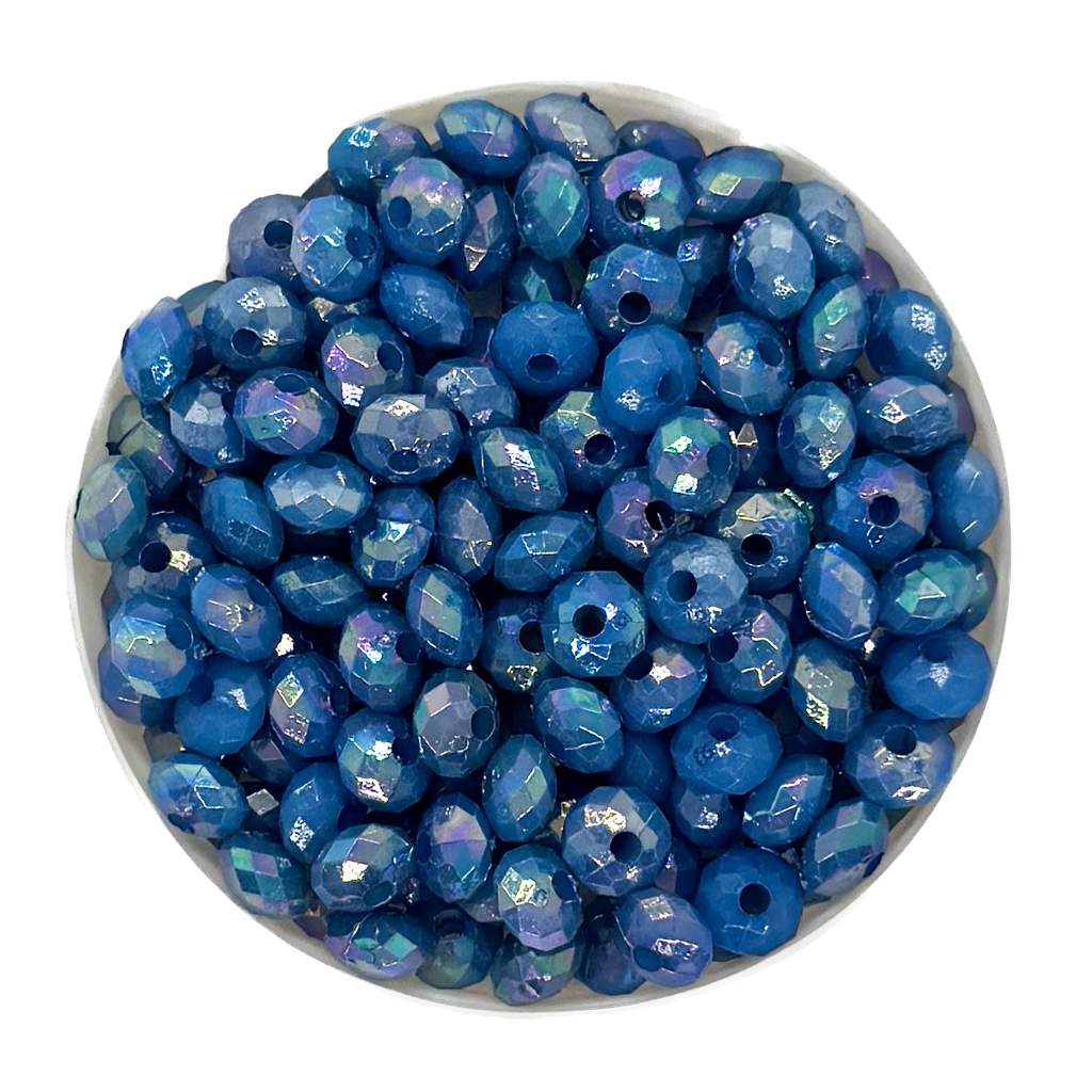 Dona acrílica facetada 6mm x 10gr. #019