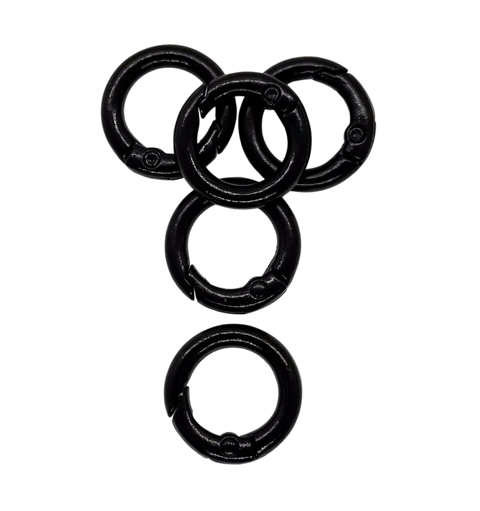 Mosquetón redondo 20mm negro