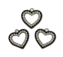 Dije fundición corazón grande c/strass x 1 un. (1) 