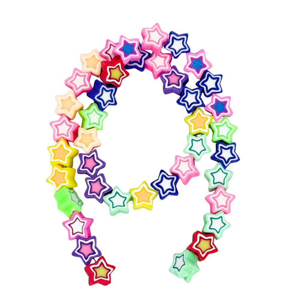 Tira de fimo estrellas x 40un 