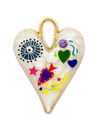 Dije esmaltado corazón Frida x 1un