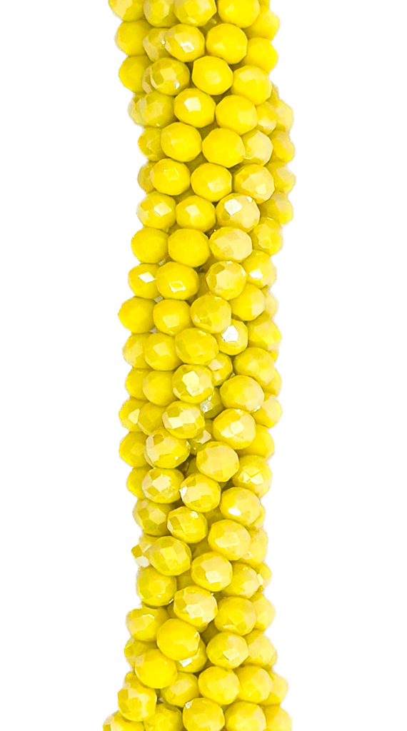 Cristal de roca 4mm amarillo opaco tornasol (GD)