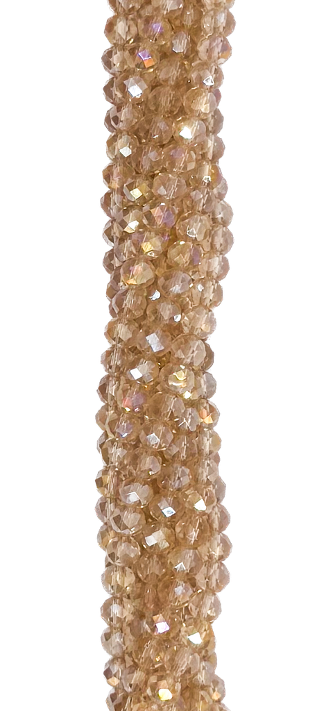 Cristal de roca 4mm rosa viejo tornasol (GC)