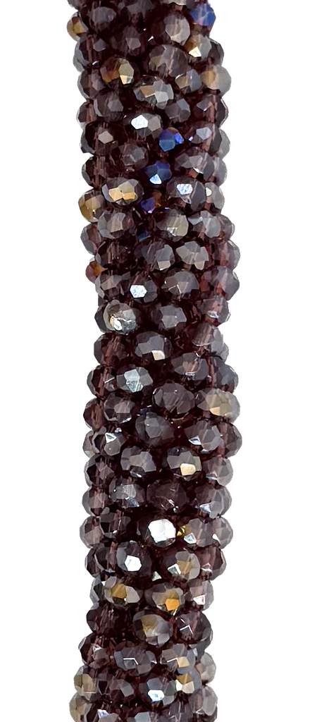 Cristal de roca 4mm violeta transparente tornasol