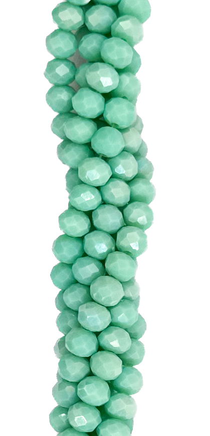Cristal de roca 6mm aqua opaco tornasol (GE)