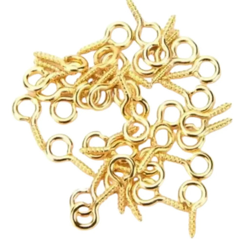 Pitones 5x10mm dorado x 50 un. 
