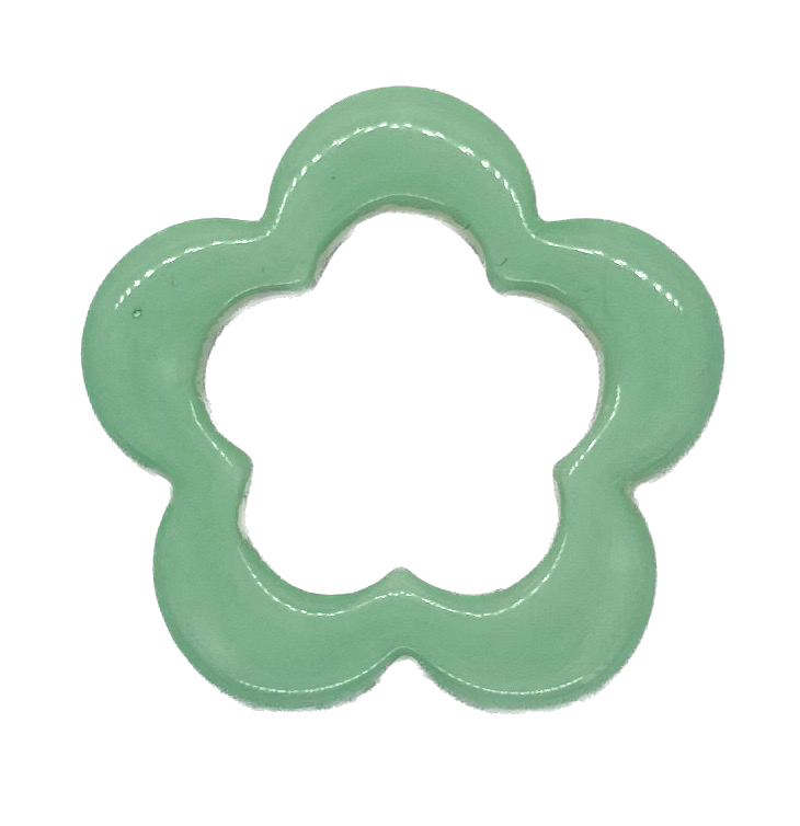 Flor resina aqua x 1un   