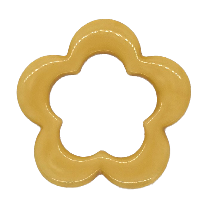 Flor resina beige x 1un  