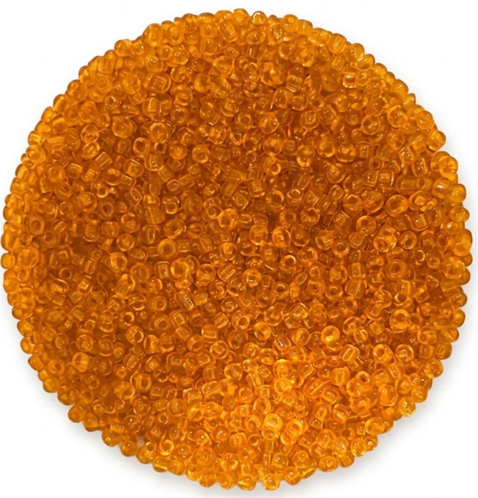 Mostacilla naranja transparente #9 x 25gr     