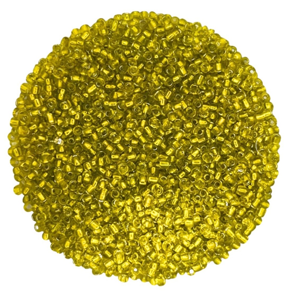 Mostacilla amarillo  transparente brillante #1170 x 25gr     