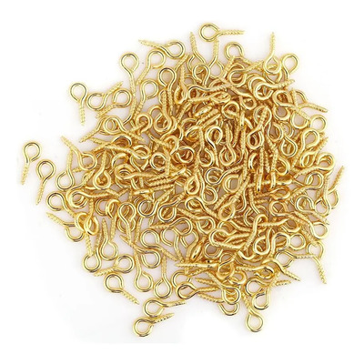 Pitones 4x8mm dorado x 50 un.  