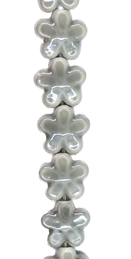 Cerámica 12mm flor gris