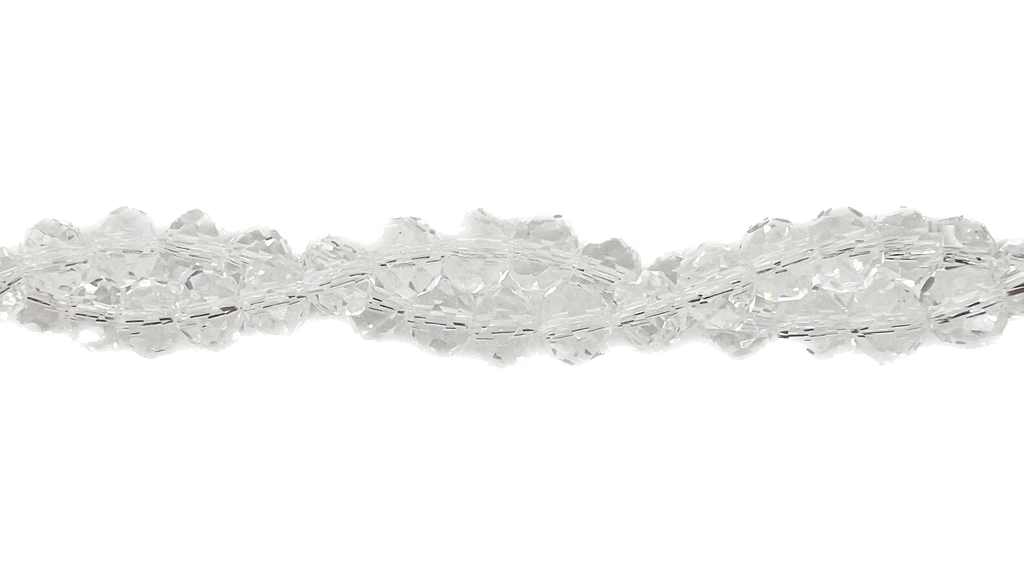 Cristal de roca 8mm transparente tornasol