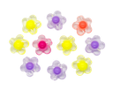 Flor inyectada pastel colores surtidos x 10gr. 
