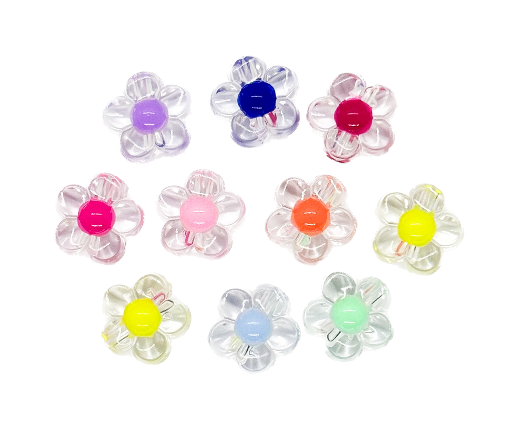 Flor inyectada #1 pastel colores surtidos x 10gr.  