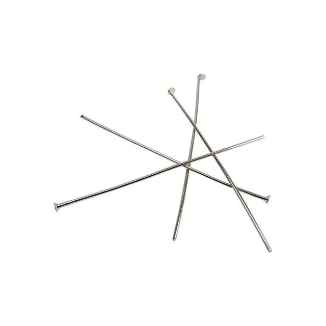 Alfiler con tope plateado 4,5 cm x 15gr