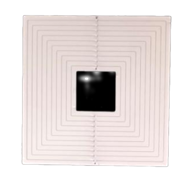 Mandala viento acero inoxidable cuadrado 7,5x7,5cm  