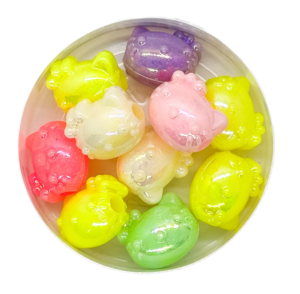  Plástico infantil pastel brillo kitty x 10gr.