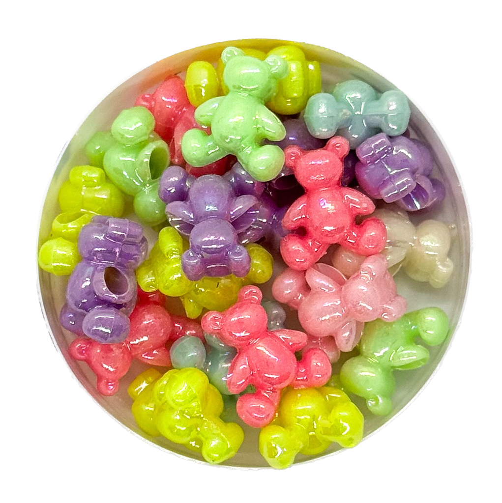  Plástico infantil pastel brillo osito x 10gr.  