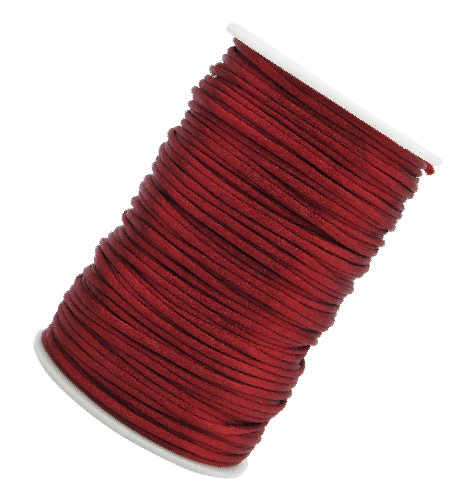 Cordón de seda bordo 2mm 