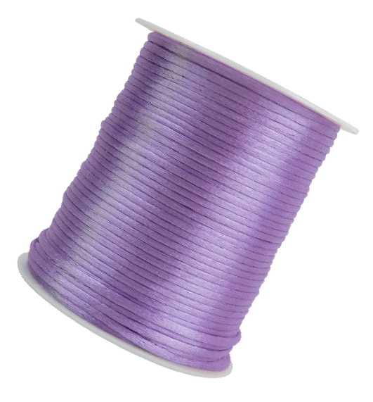 Cordón de seda lavanda 2mm   